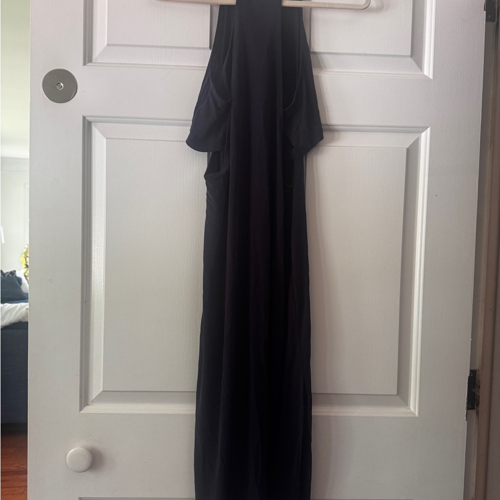 Cotton navy dress